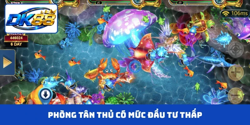 Phòng tân thủ có mức đầu tư thấp