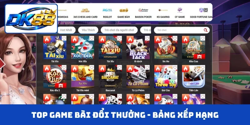 Top game bài đổi thưởng